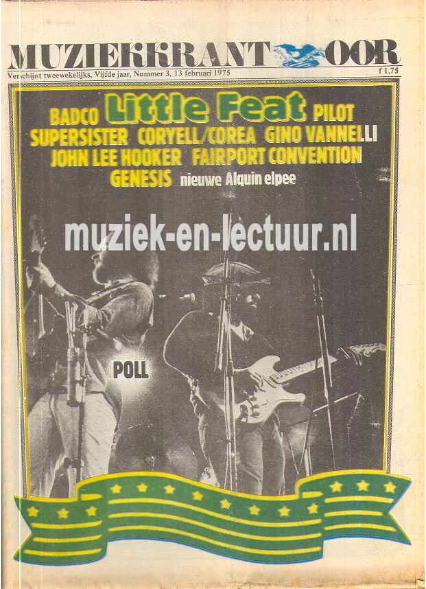 Muziekkrant Oor 1975 nr. 03